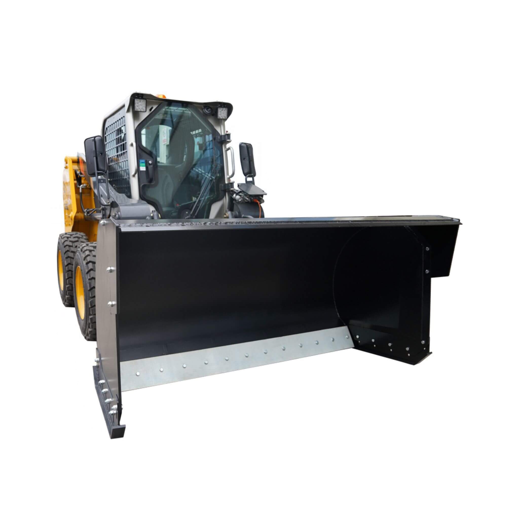 74-Inch Heavy-Duty Skid Steer Trip Edge Snow Pusher Attachment (SAK34098) – SAKSBY WHOLESALE, view 3