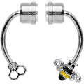 BodyCandy Clear Gem Bee Hive Non Pierced Magnetic Clip On Fake Septum Ring — main product shot