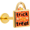 BodyCandy 16G 5/16 Gold Tone Trick or Treat Halloween Labret Monroe Tragus — main product shot