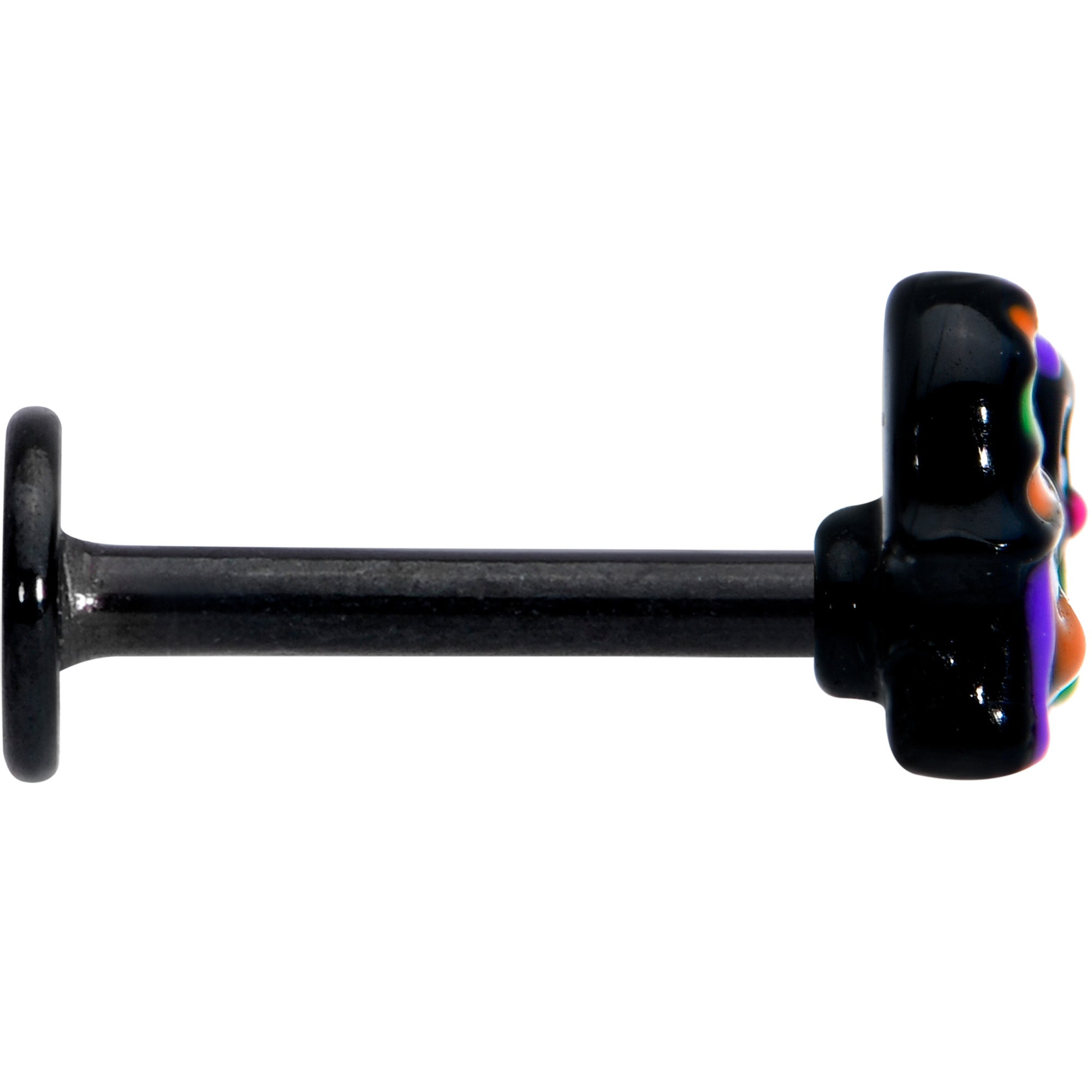 BodyCandy 16G 5/16 Black Boo Party Halloween Labret Monroe Tragus — lifestyle context