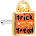 BodyCandy 20G 1/4 Trick or Treat Orange Halloween Nose Bone — main product shot
