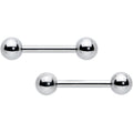 BodyCandy 14G 1/2 Simple Classic Barbell Nipple Ring Set — main product shot