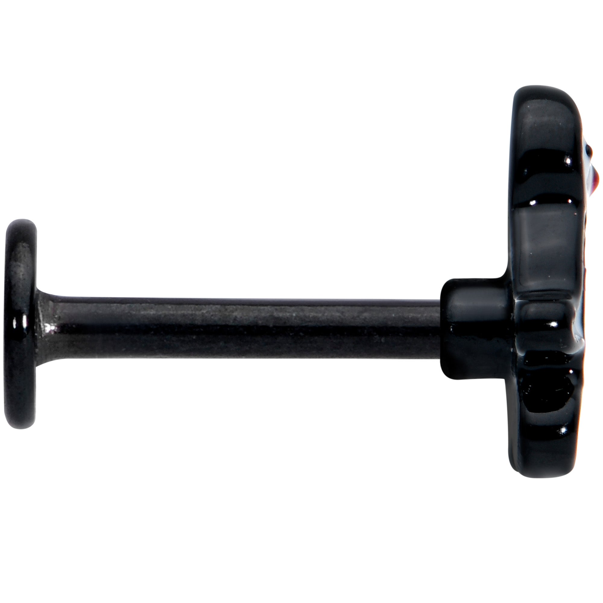 BodyCandy 16G 5/16 Black Baby Penguin Labret Monroe Tragus — lifestyle context