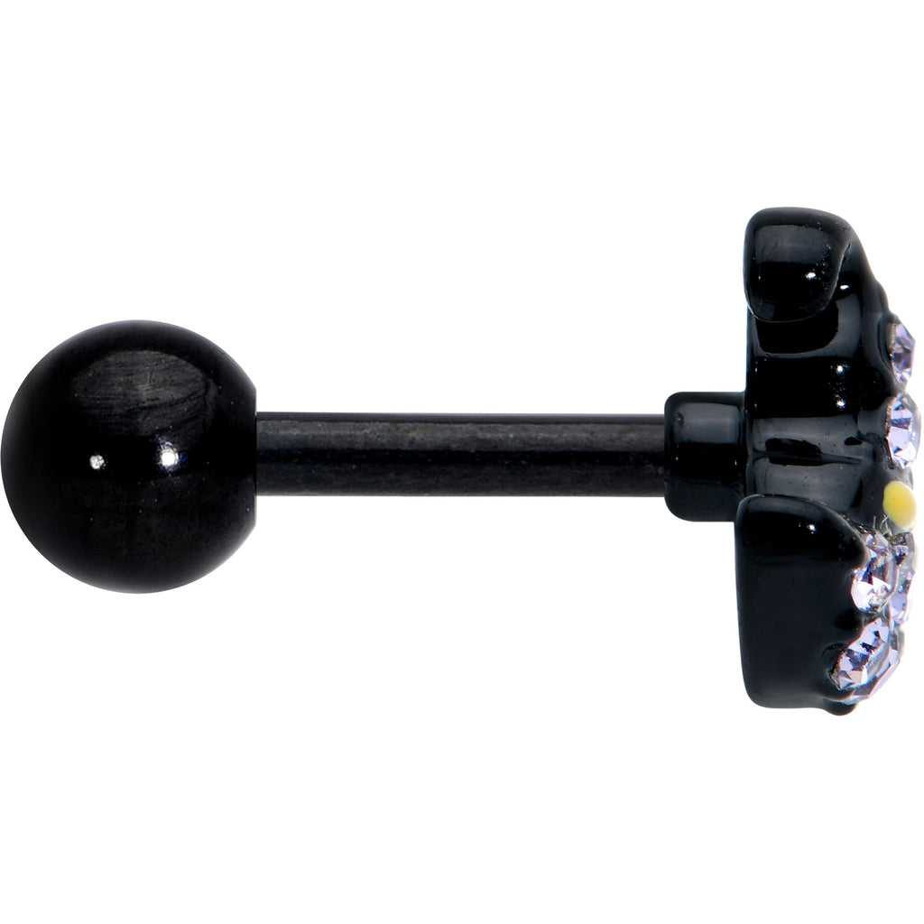 BodyCandy 16G 1/4 Clear Gem Black Witch Hat Halloween Cartilage Tragus — lifestyle context