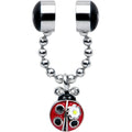 BodyCandy Ladybug Chain Dangle Non Pierced Magnetic Clip On Fake Septum Ring — main product shot