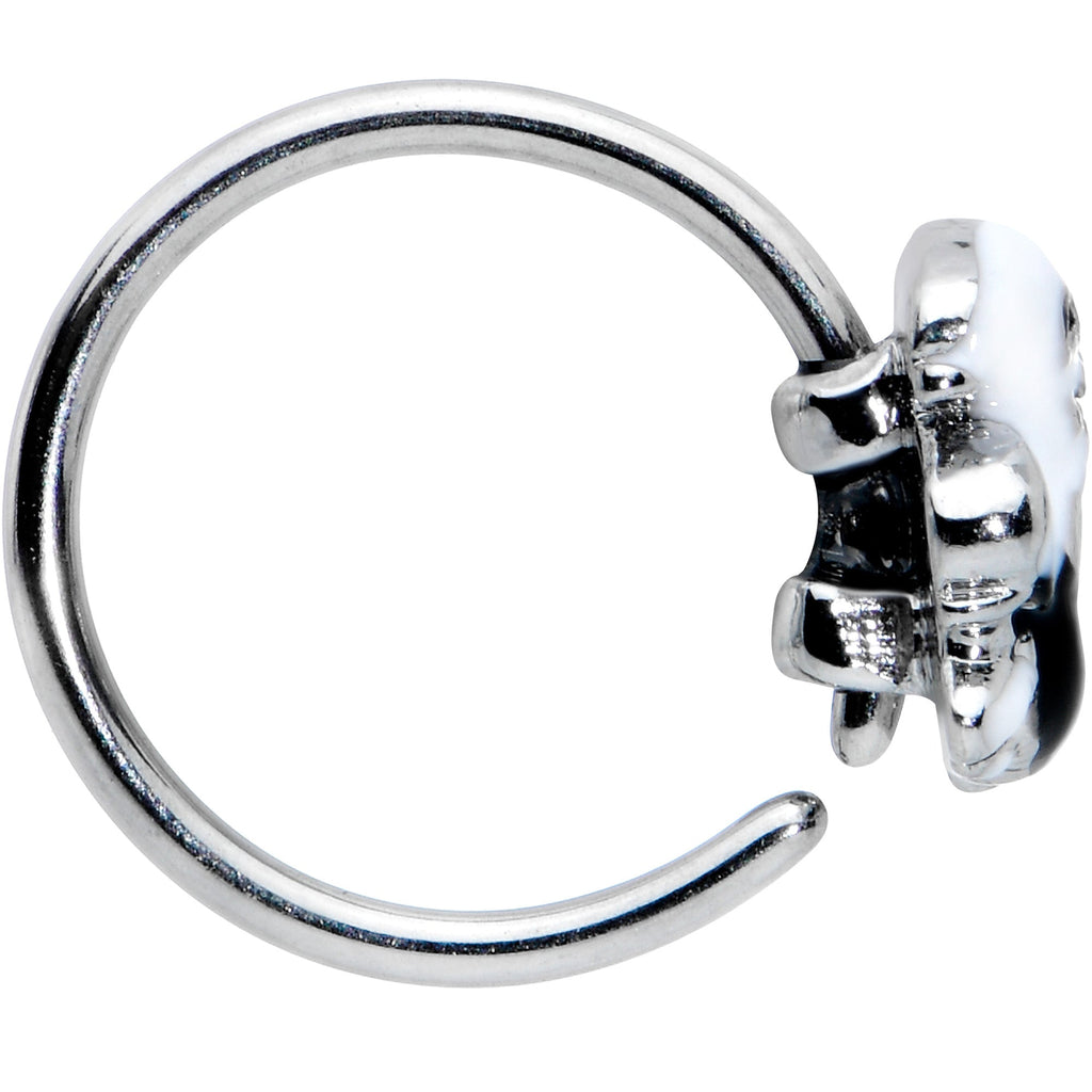 BodyCandy 20G 5/16 Ghost Goo Cauldron Halloween Nose Hoop — lifestyle context