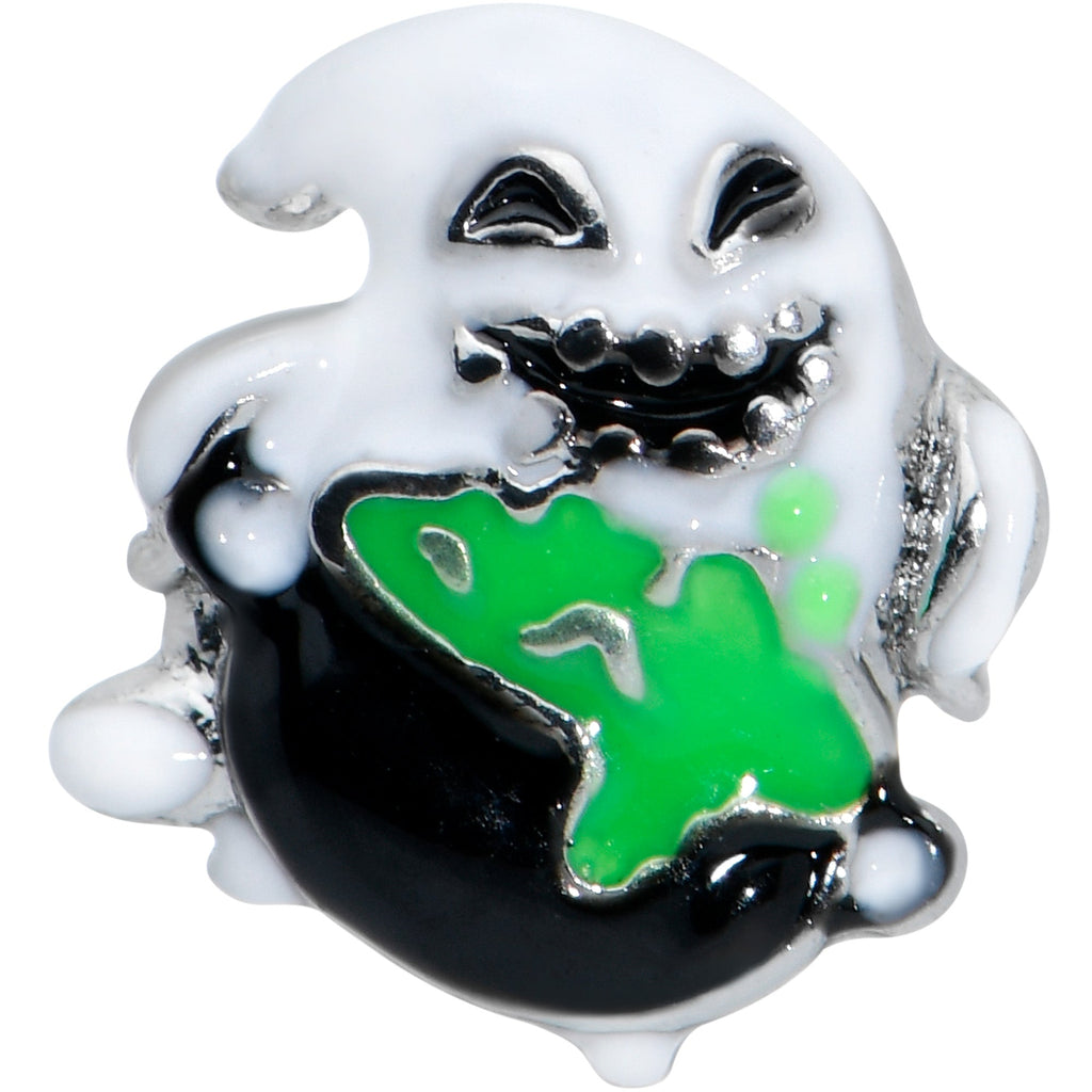 BodyCandy 16G 1/4 Ghost Goo Cauldron Halloween Cartilage Tragus Earring — detail close-up