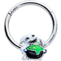 BodyCandy 16G 3/8 Ghost Goo Cauldron Halloween Hinged Segment Ring — main product shot