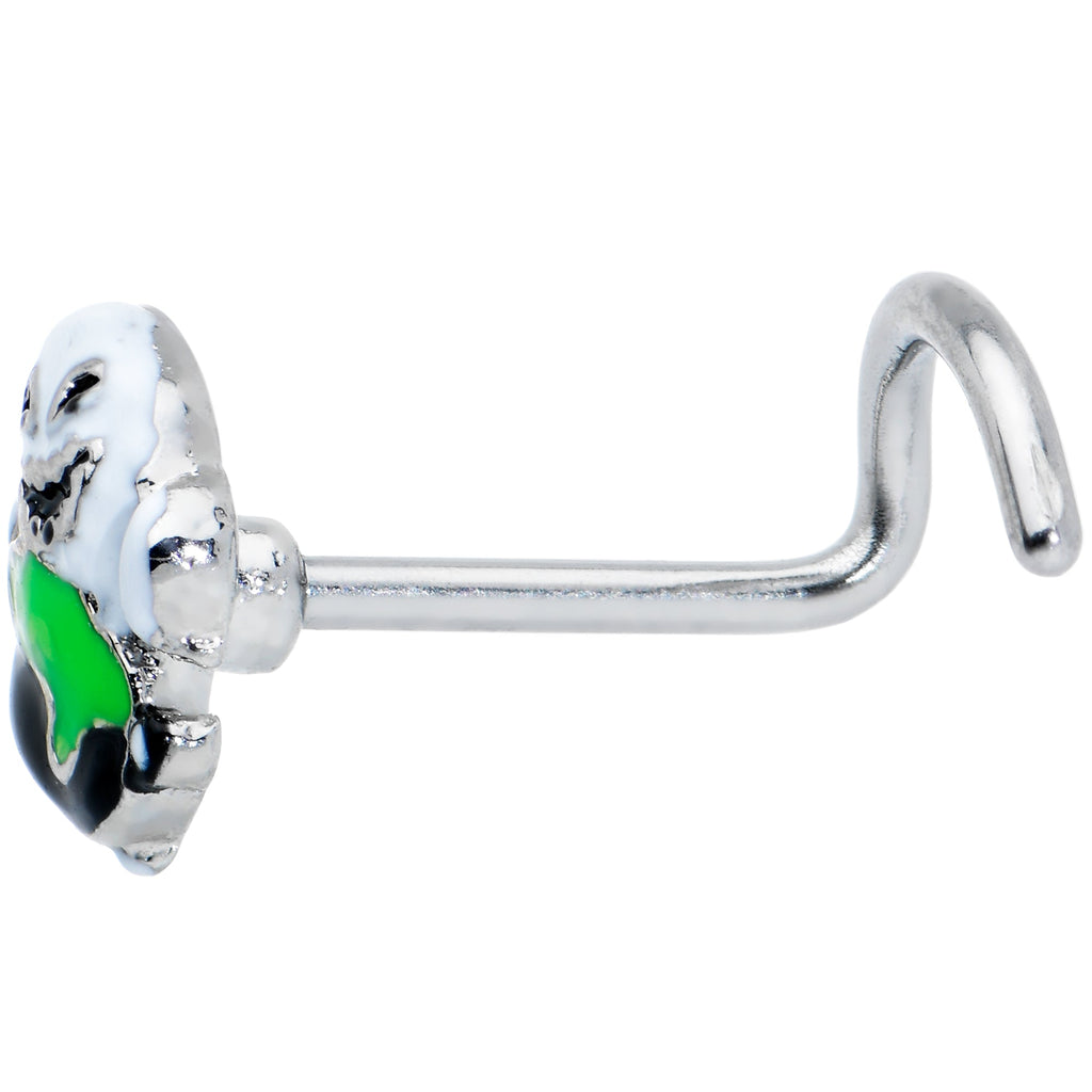 BodyCandy 20G 1/4 Ghost Goo Cauldron Halloween Left Side Nose Screw — lifestyle context