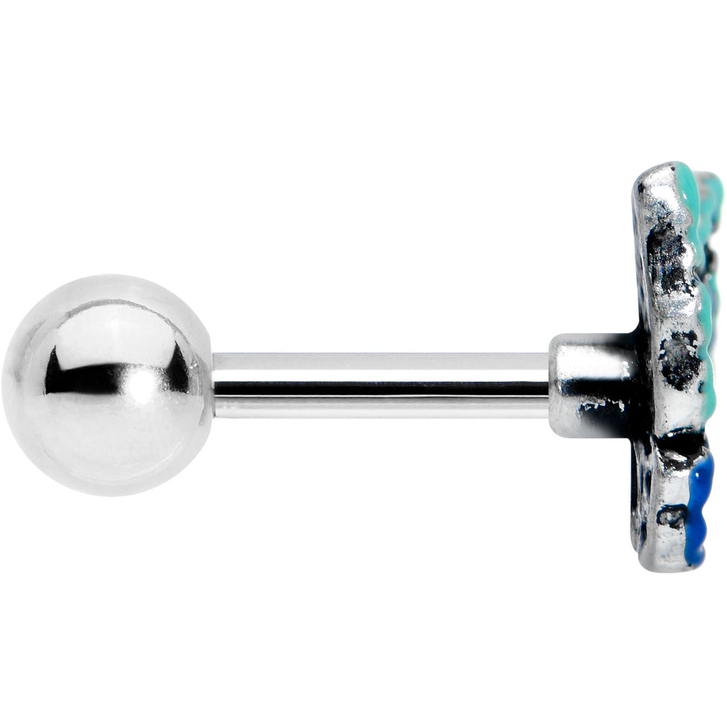 BodyCandy 16G 1/4 Aurora Gem Colorful Glam Butterfly Cartilage Tragus — lifestyle context