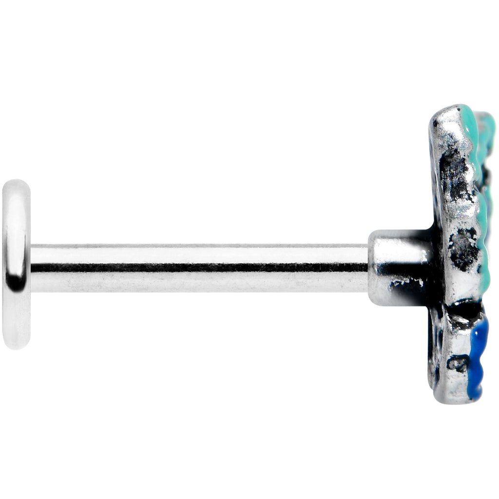 BodyCandy 16G 5/16 Aurora Gem Colorful Glam Butterfly Labret Monroe Tragus — lifestyle context