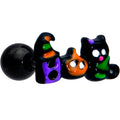 BodyCandy 16G 1/4 Black Boo Party Halloween Cartilage Tragus Earring — main product shot