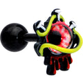 BodyCandy 16G 1/4 Black Spiky Eyeball Halloween Cartilage Tragus Earring — main product shot