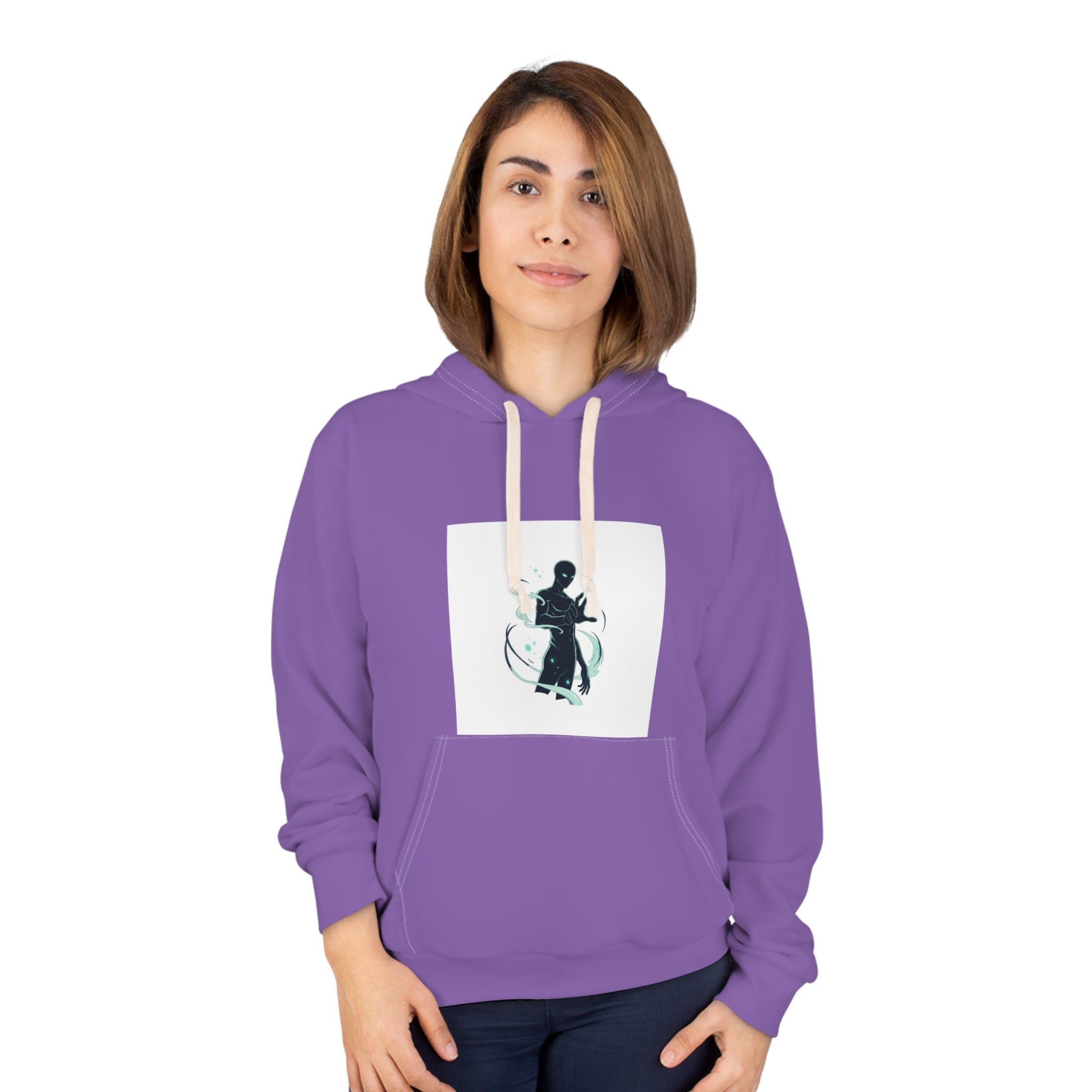 Hoodie - Abstract Ink Dance Graphic Pullover