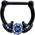 BodyCandy 16G 5/16 Black Spider Web Witch Hat Halloween Cartilage Clicker — main product shot