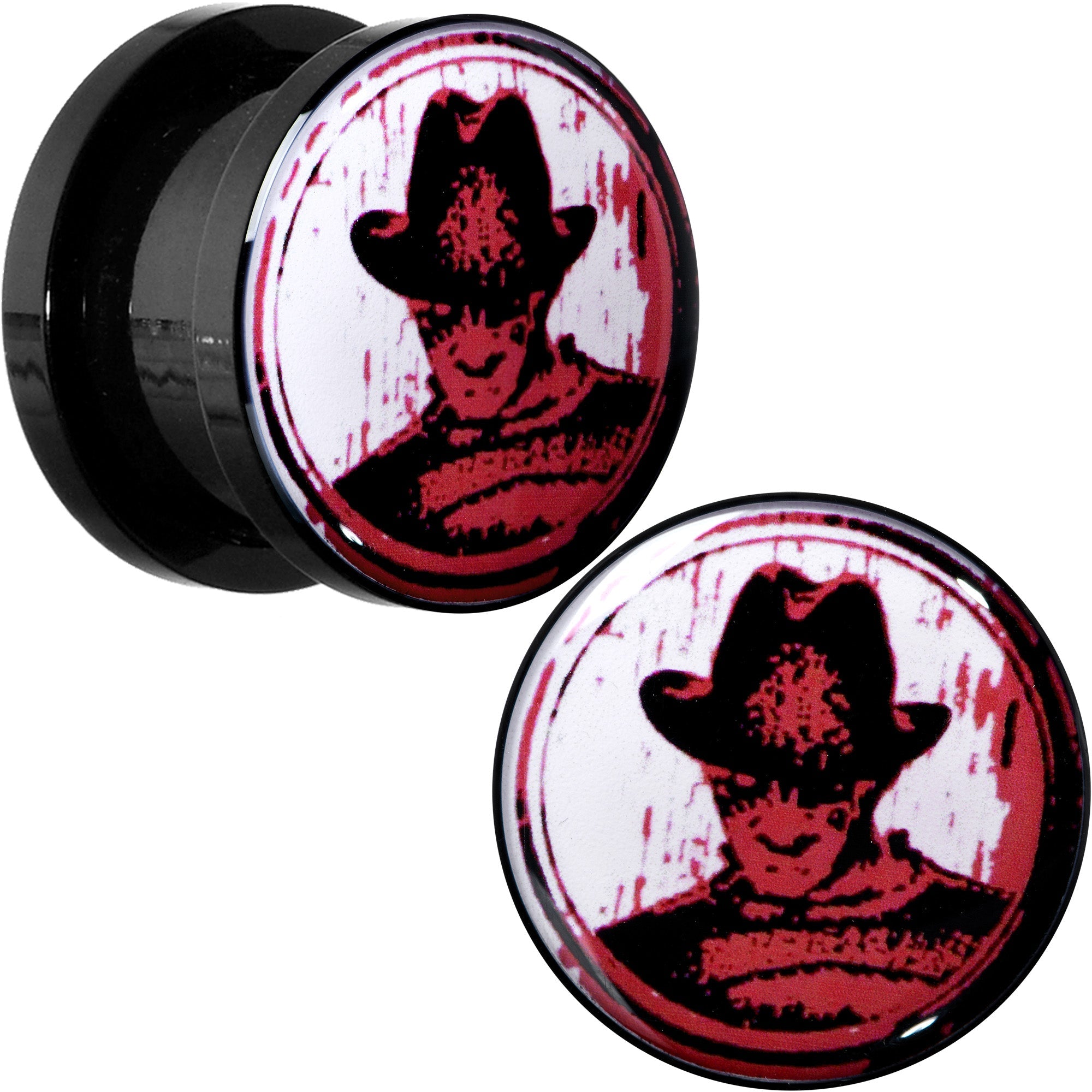 BodyCandy Licensed Nightmare on Elm Street Black Freddy Screw Fit Plug Set — packaging