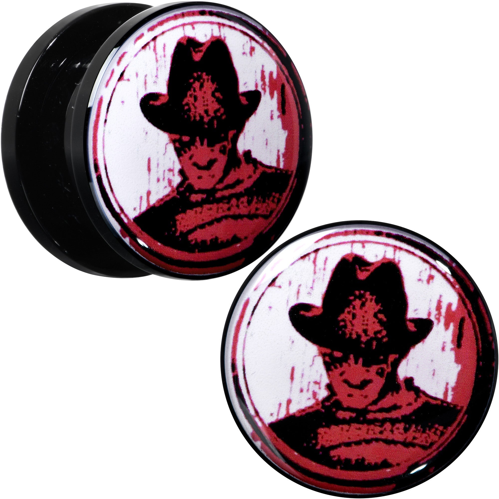 BodyCandy Licensed Nightmare on Elm Street Black Freddy Screw Fit Plug Set — comparison shot