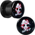 BodyCandy Licensed Friday the 13th Black Jason Mask Screw Fit Plug Set — in-use photo