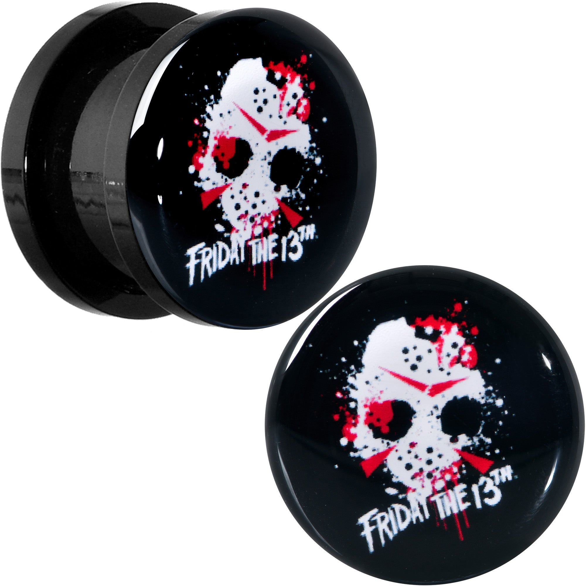 BodyCandy Licensed Friday the 13th Black Jason Mask Screw Fit Plug Set — packaging