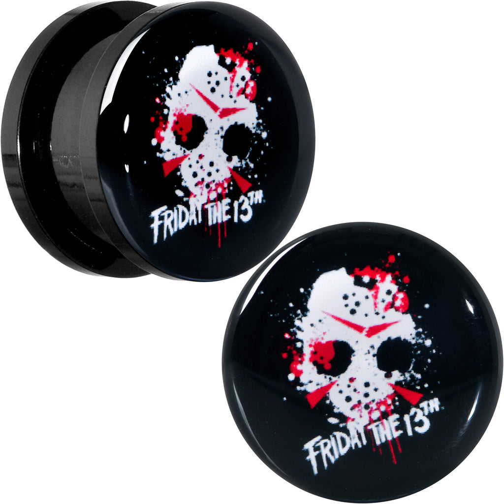 BodyCandy Licensed Friday the 13th Black Jason Mask Screw Fit Plug Set — fabric or material detail