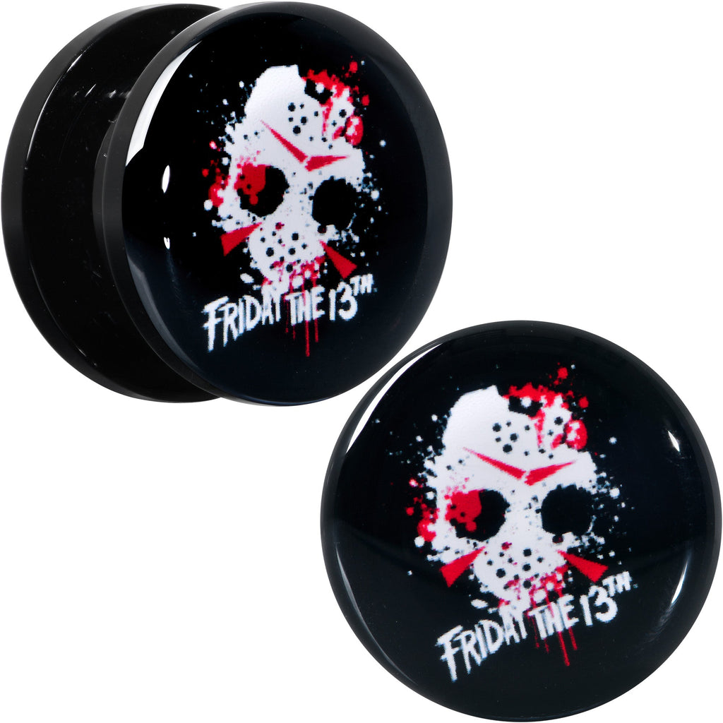 BodyCandy Licensed Friday the 13th Black Jason Mask Screw Fit Plug Set — comparison shot