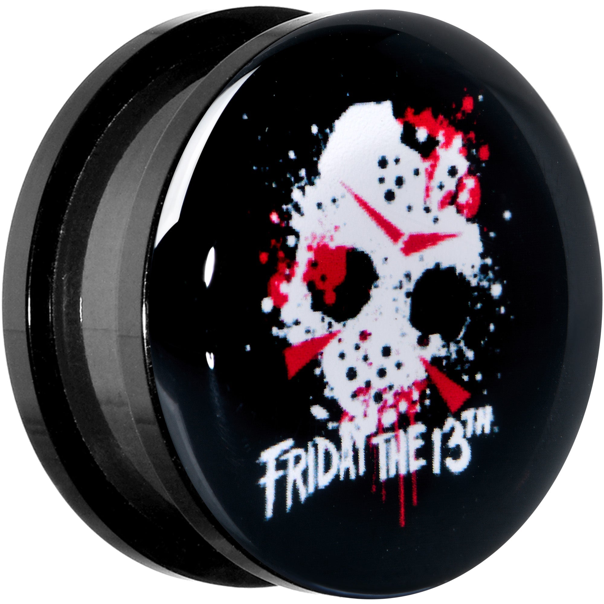 BodyCandy Licensed Friday the 13th Black Jason Mask Screw Fit Plug Set — lifestyle context