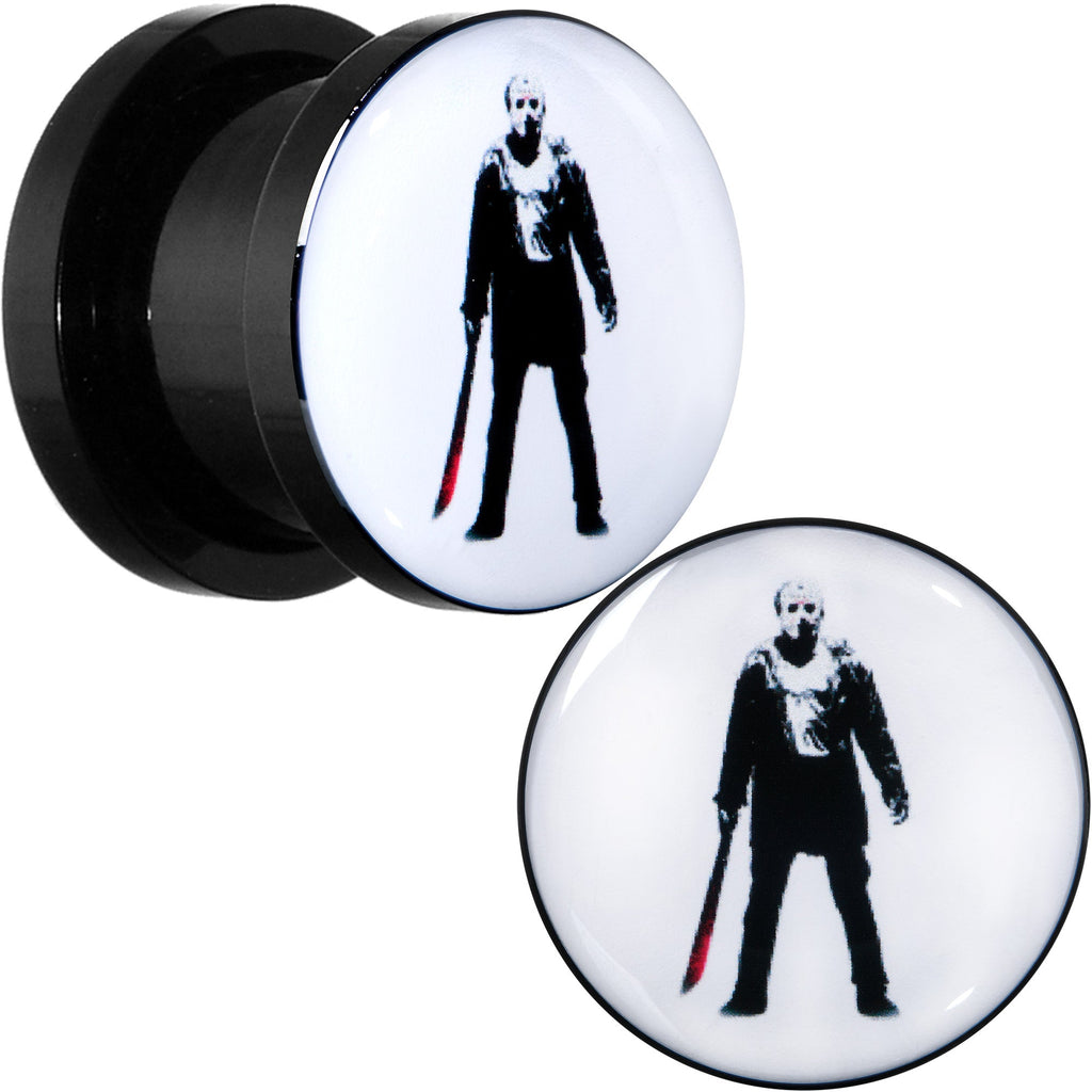 BodyCandy Licensed Friday the 13th Black Jason Voorhees Screw Fit Plug Set — color detail