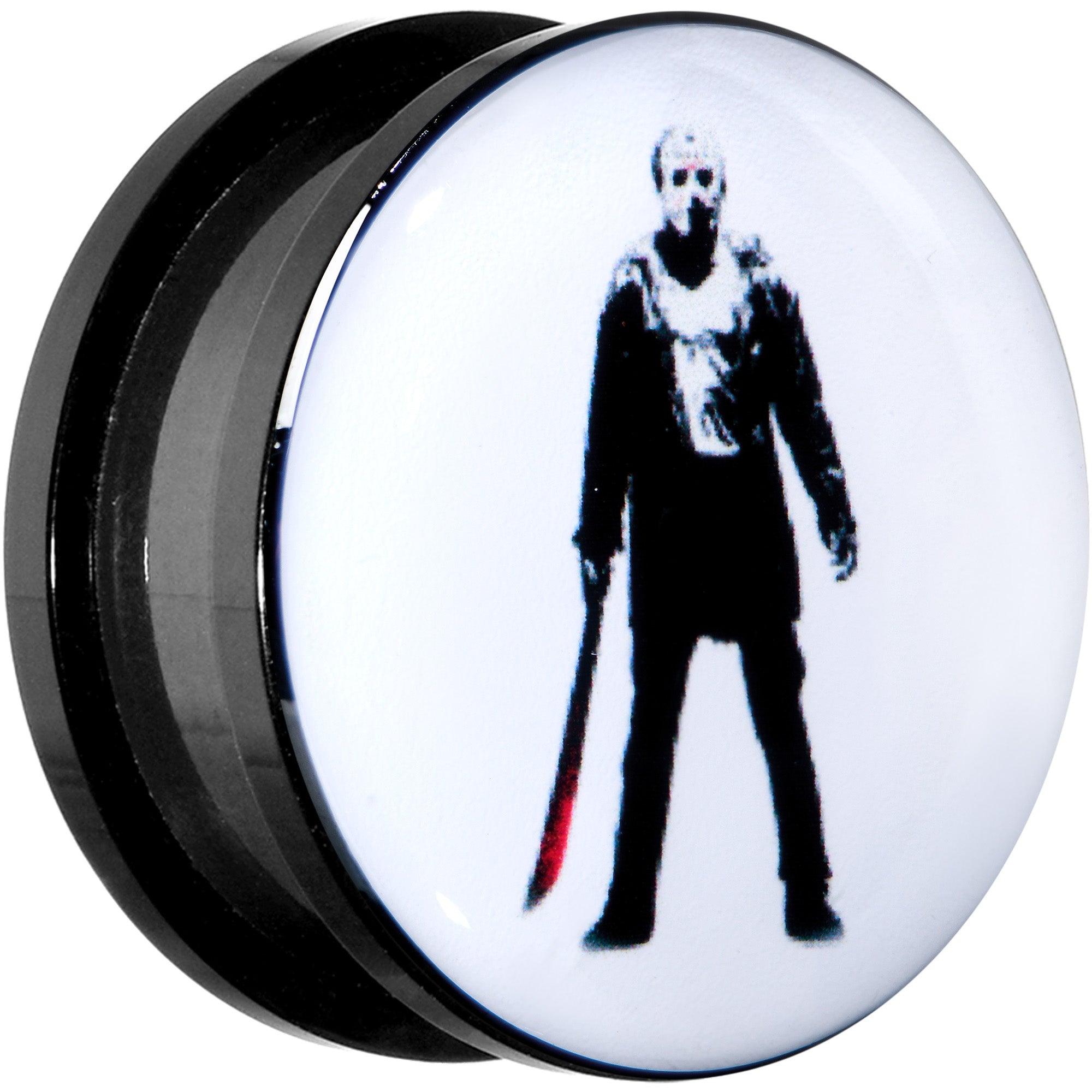BodyCandy Licensed Friday the 13th Black Jason Voorhees Screw Fit Plug Set — lifestyle context