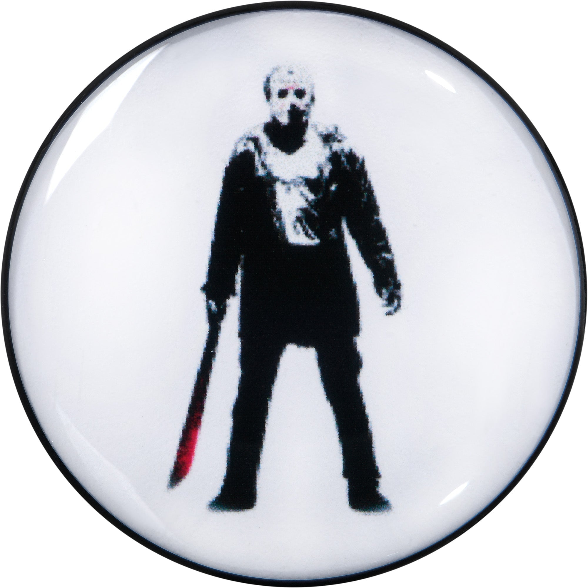 BodyCandy Licensed Friday the 13th Black Jason Voorhees Screw Fit Plug Set — side view