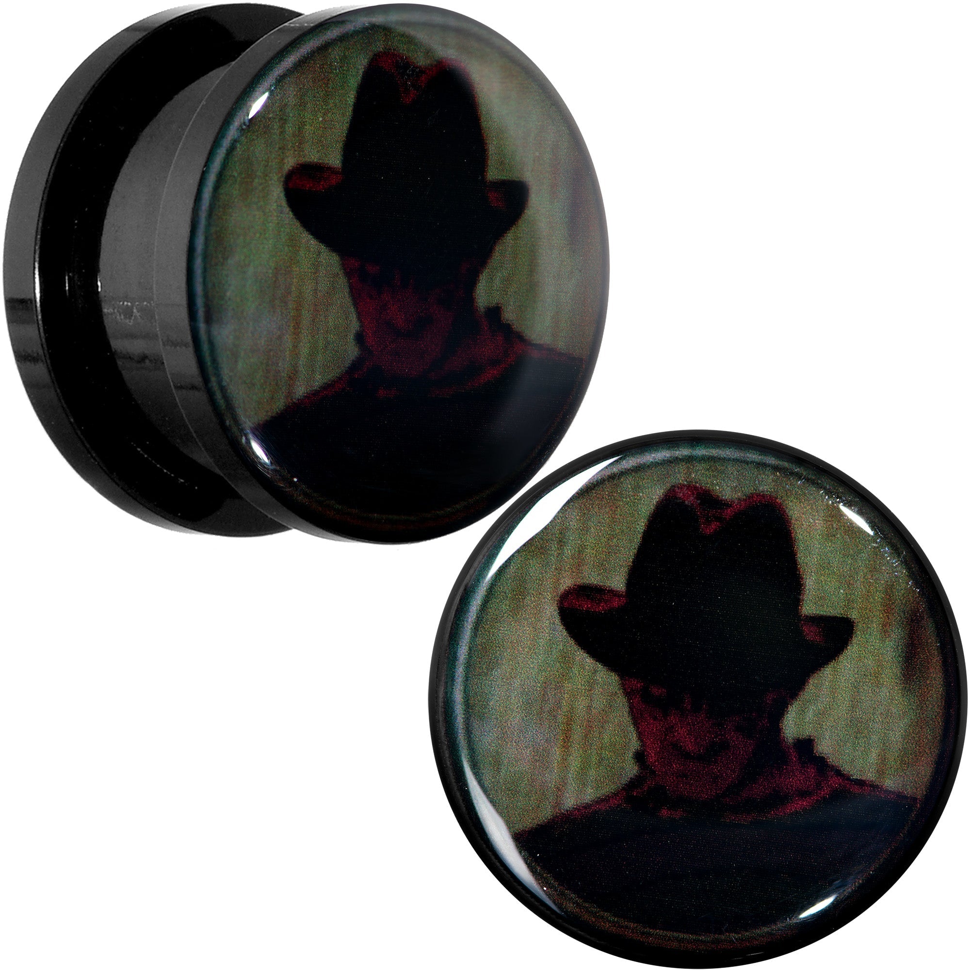 BodyCandy Licensed Nightmare on Elm Street Dark Freddy Screw Fit Plug Set — fabric or material detail