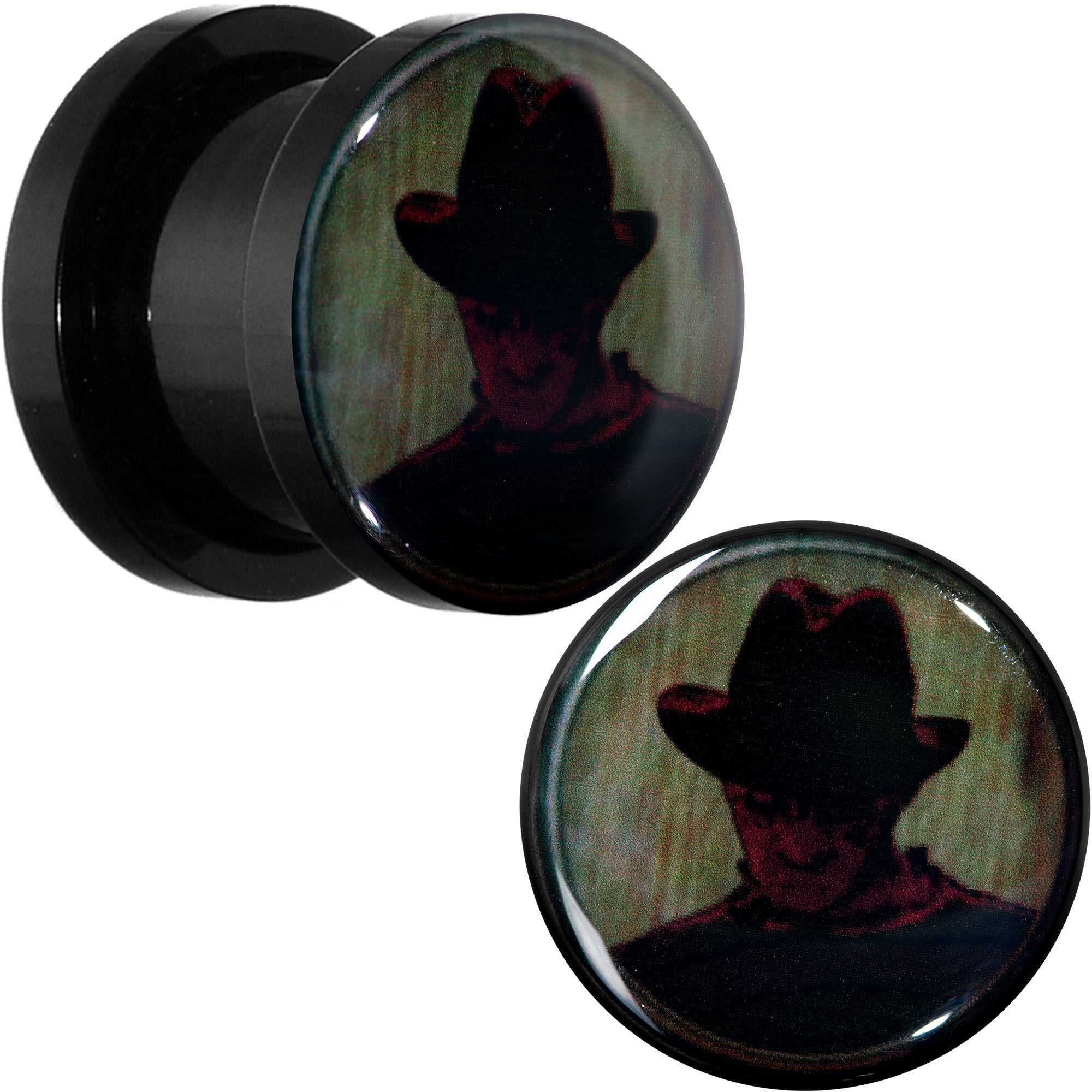 BodyCandy Licensed Nightmare on Elm Street Dark Freddy Screw Fit Plug Set — color detail