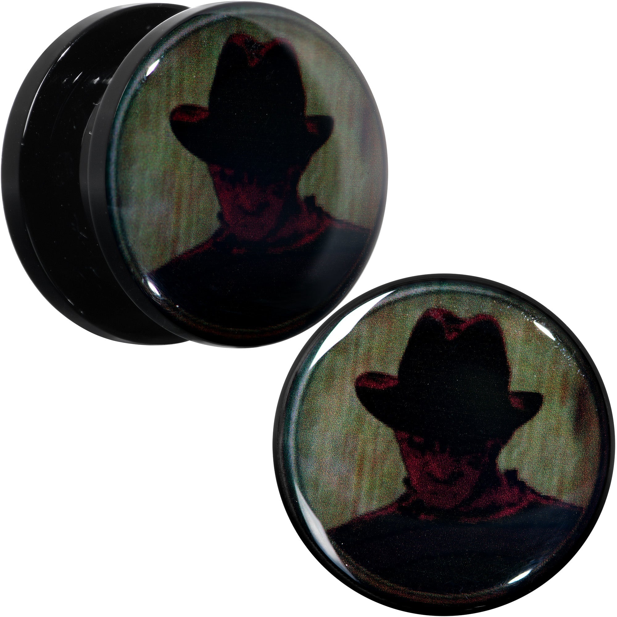 BodyCandy Licensed Nightmare on Elm Street Dark Freddy Screw Fit Plug Set — comparison shot