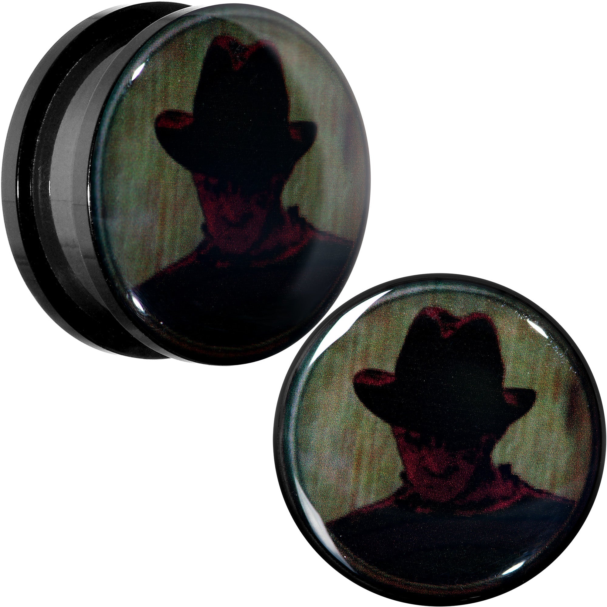BodyCandy Licensed Nightmare on Elm Street Dark Freddy Screw Fit Plug Set — detail close-up