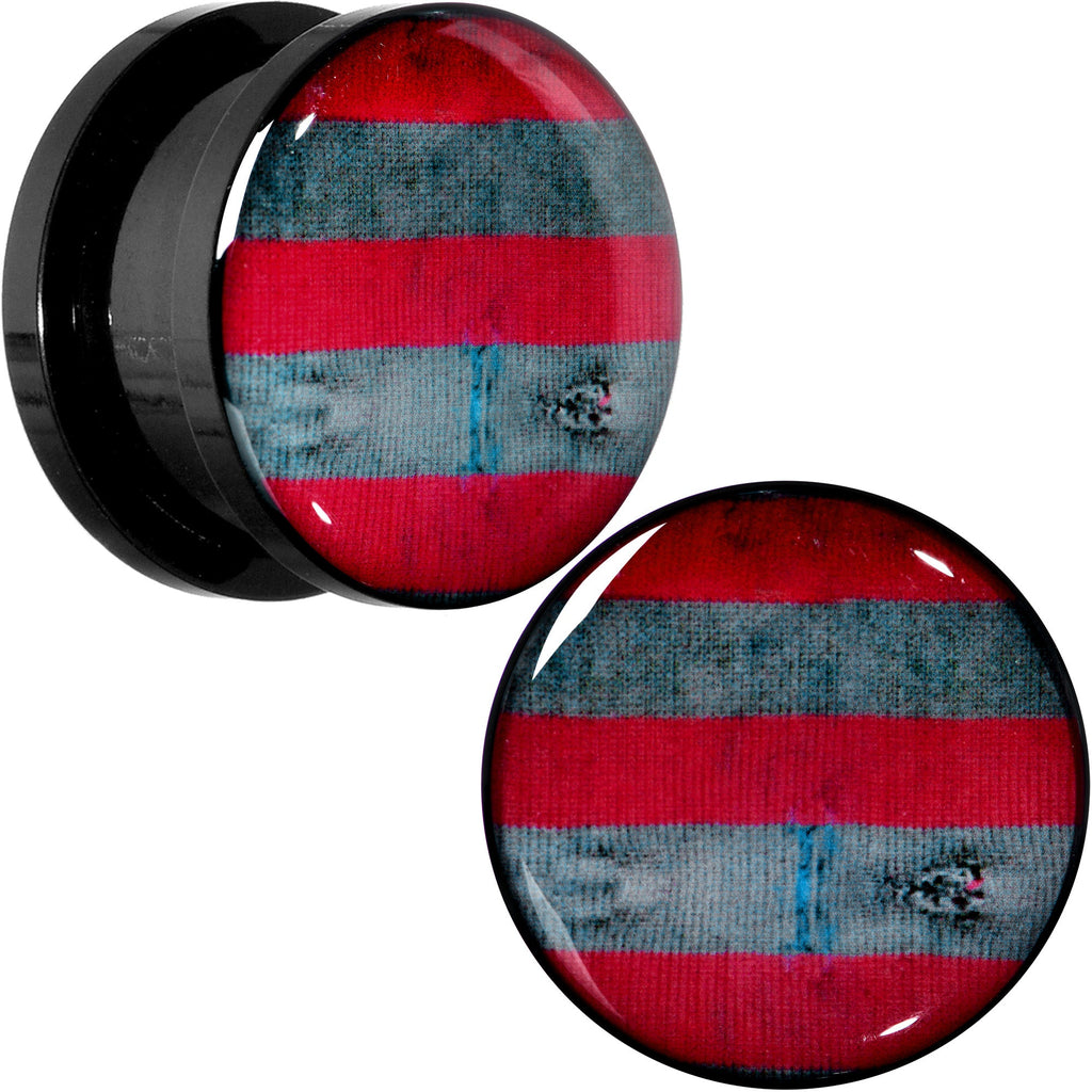 BodyCandy Licensed Nightmare on Elm Street Freddy Stripes Screw Fit Plug Set — comparison shot