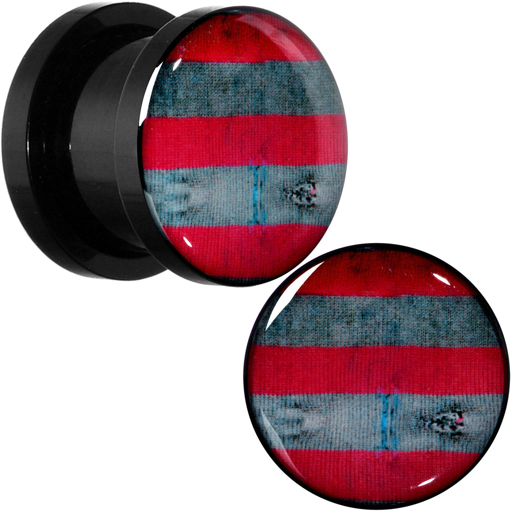 BodyCandy Licensed Nightmare on Elm Street Freddy Stripes Screw Fit Plug Set — color detail
