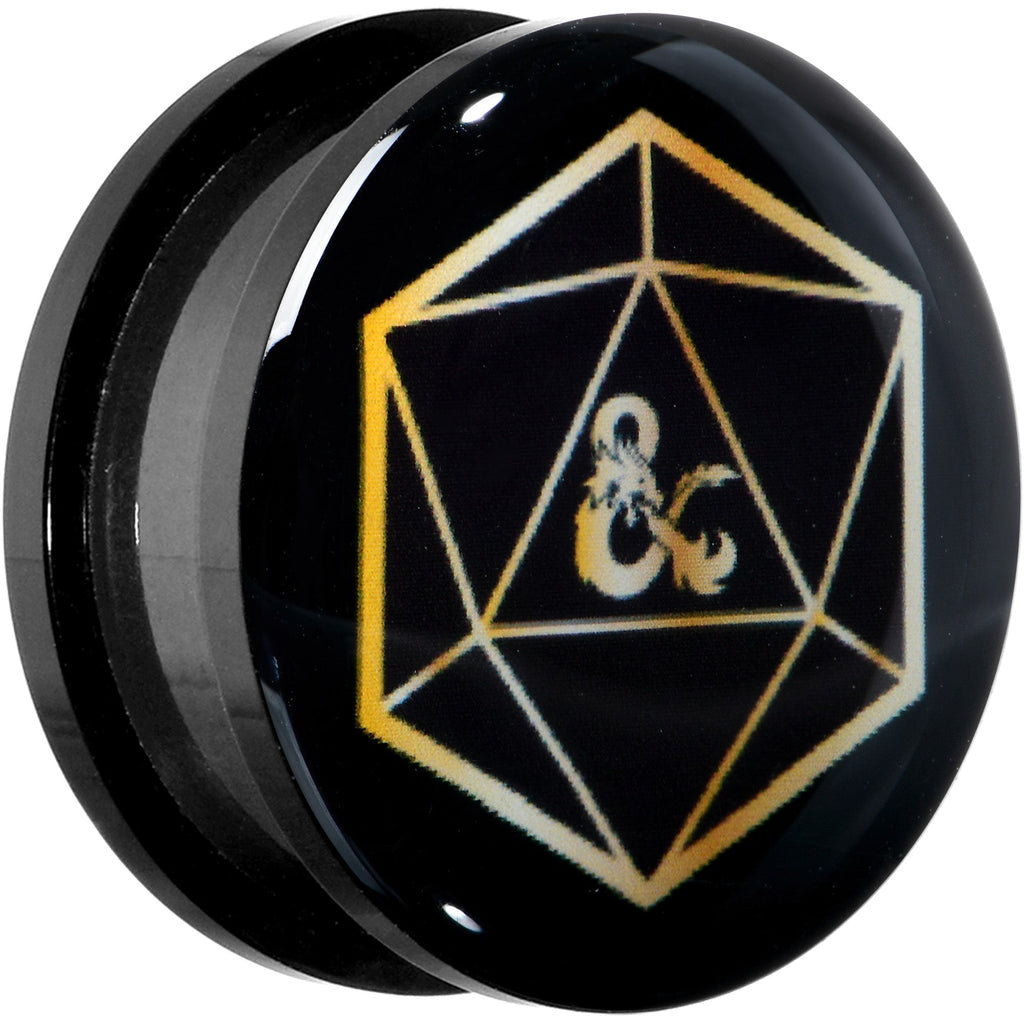 BodyCandy Licensed Dungeons & Dragons D20 Dice Black Screw Fit Plug Set — lifestyle context