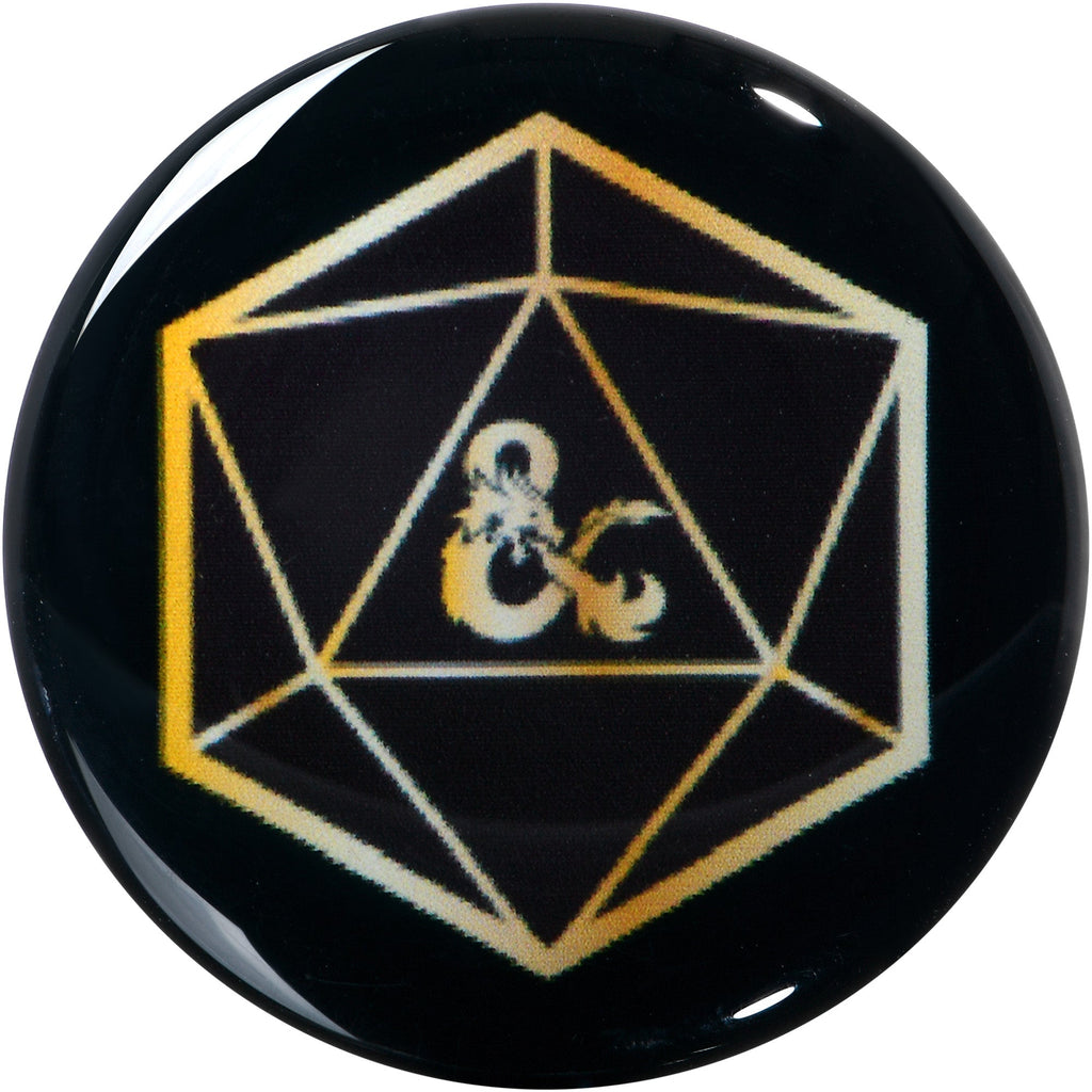 BodyCandy Licensed Dungeons & Dragons D20 Dice Black Screw Fit Plug Set — side view
