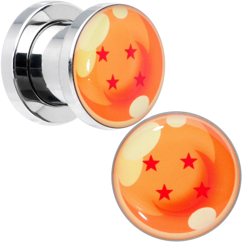 BodyCandy Licensed Dragonball Z Orange 4 Starball Screw Fit Plug Set — alternative angle