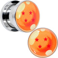 BodyCandy Licensed Dragonball Z Orange 4 Starball Screw Fit Plug Set — size reference