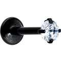 BodyCandy 16G 5/16 Clear Gem Black Round End Internally Threaded Labret Tragus — main product shot