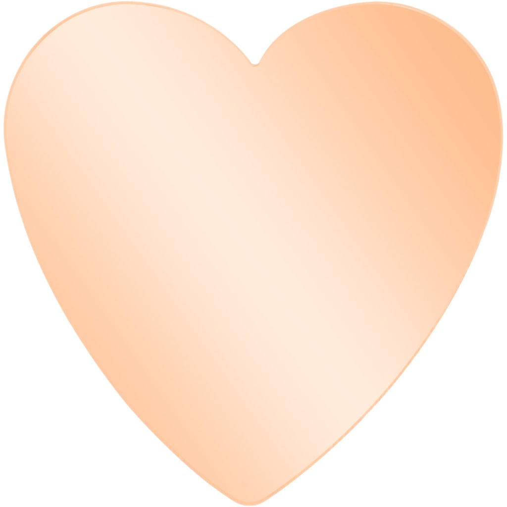 BodyCandy 16G 5/16 Rose Gold Tone Simple Heart Internally Threaded Labret — lifestyle context