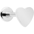 BodyCandy 16G 5/16 Simple Heart Internally Threaded Labret Monroe Tragus — main product shot