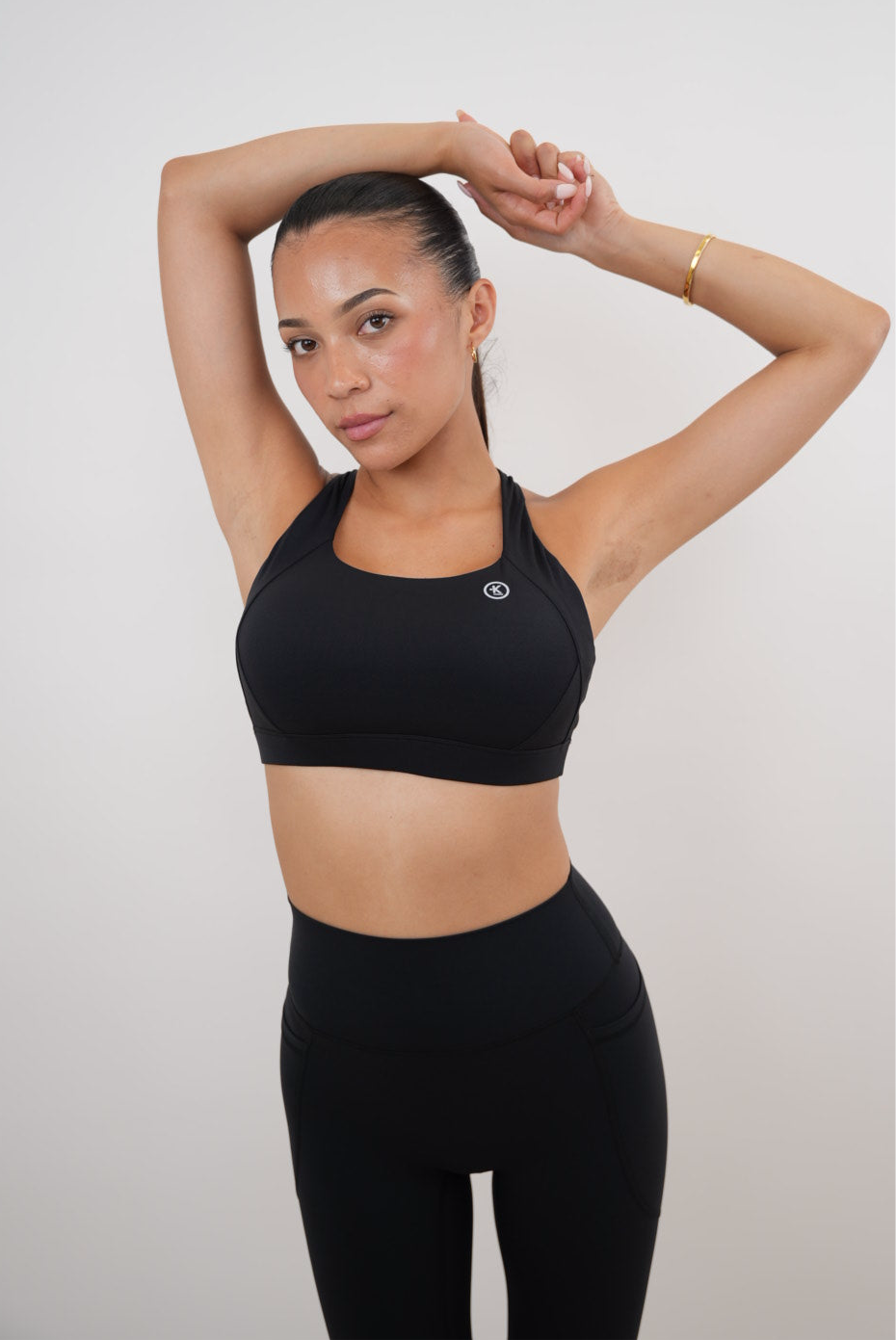 KIMITH BRAND I Am Glowing Black Quick Dry Butter Bra — main product shot