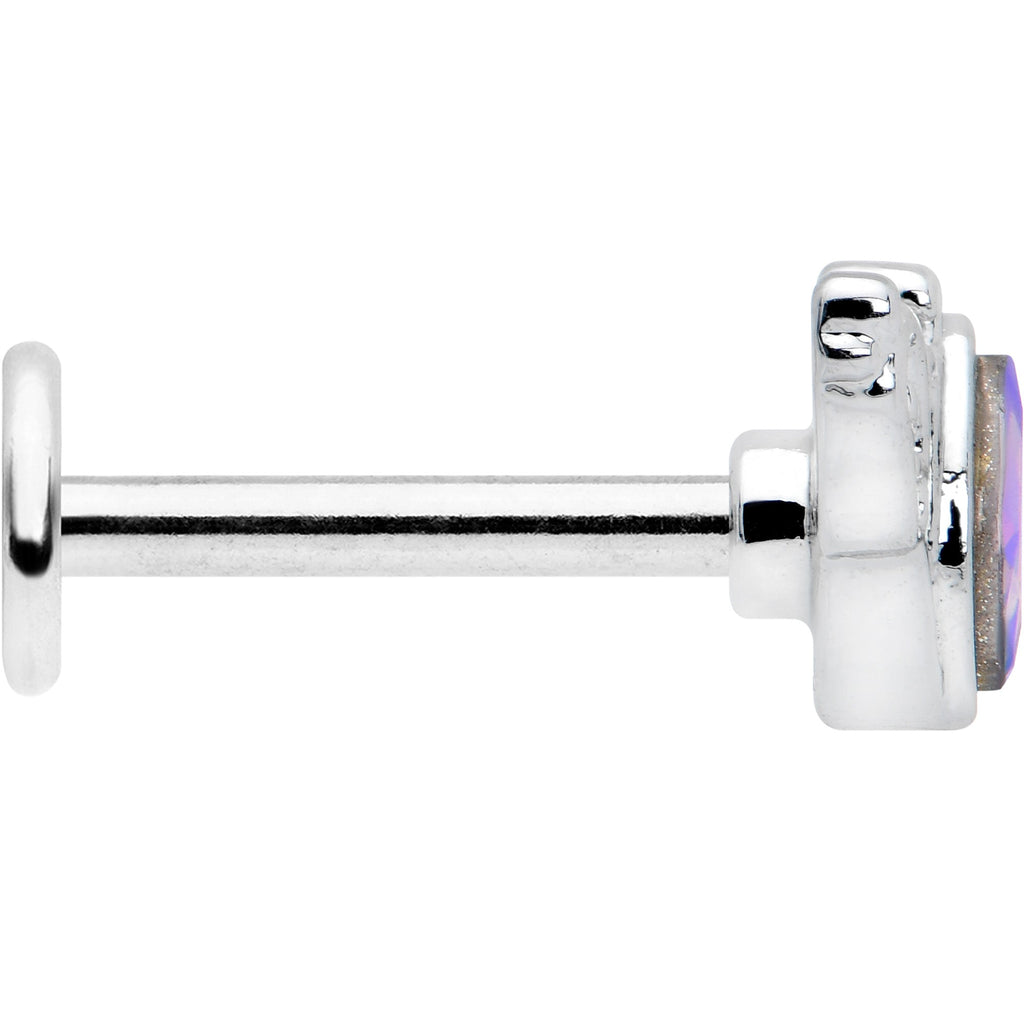 BodyCandy 16G 5/16 Aurora Gem Deco Waves Labret Monroe Tragus — lifestyle context