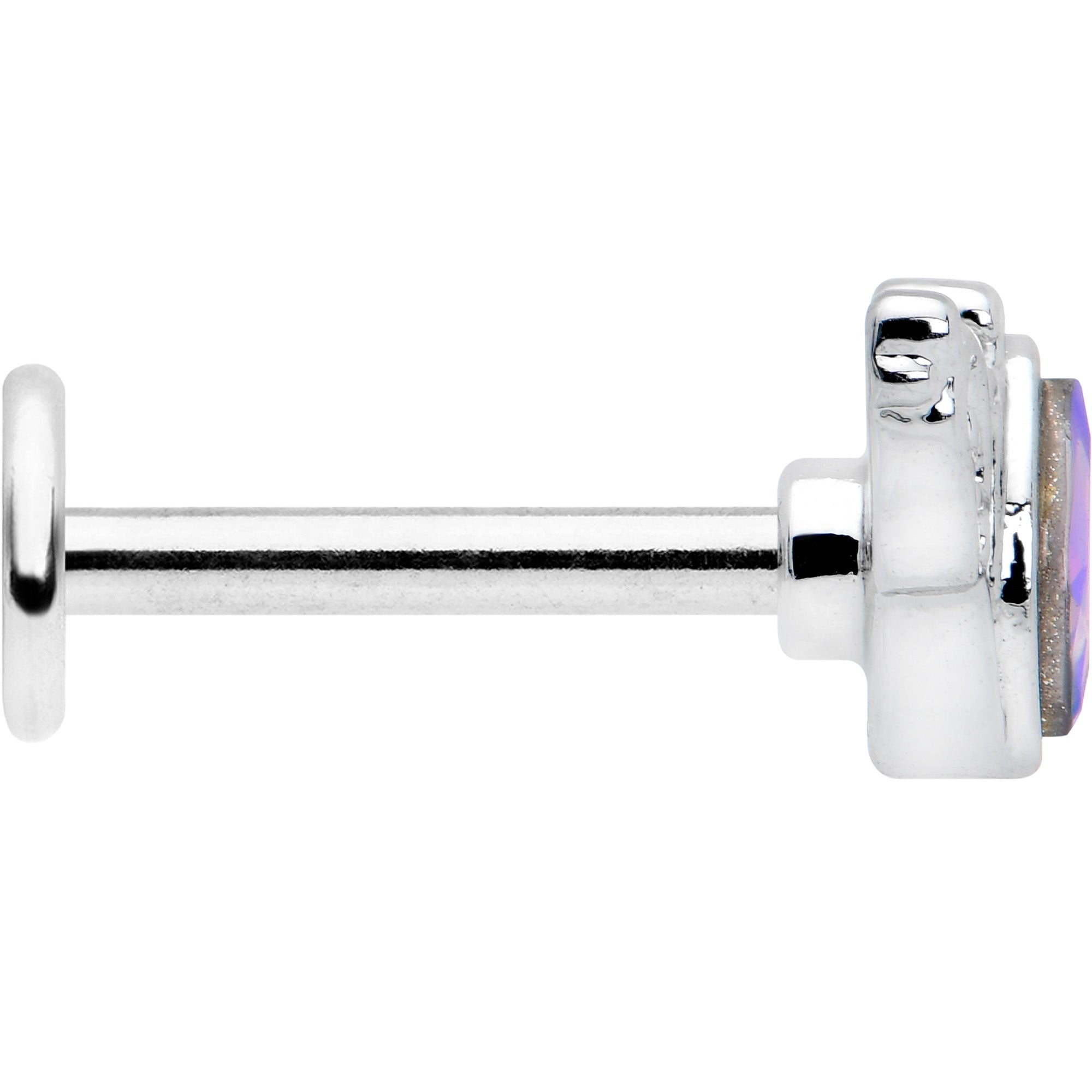 BodyCandy 16G 5/16 Aurora Gem Deco Waves Labret Monroe Tragus — lifestyle context