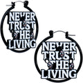 BodyCandy 20G Licensed Beetlejuice Never Trust the Living Hoop Earrings — main product shot