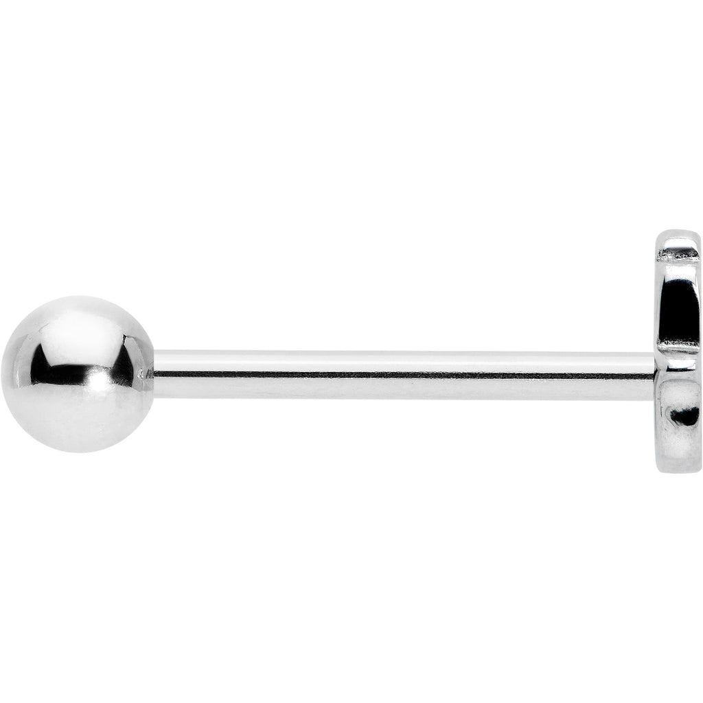 BodyCandy Clear CZ Gem Understated Hamsa Hand Barbell Tongue Ring — lifestyle context