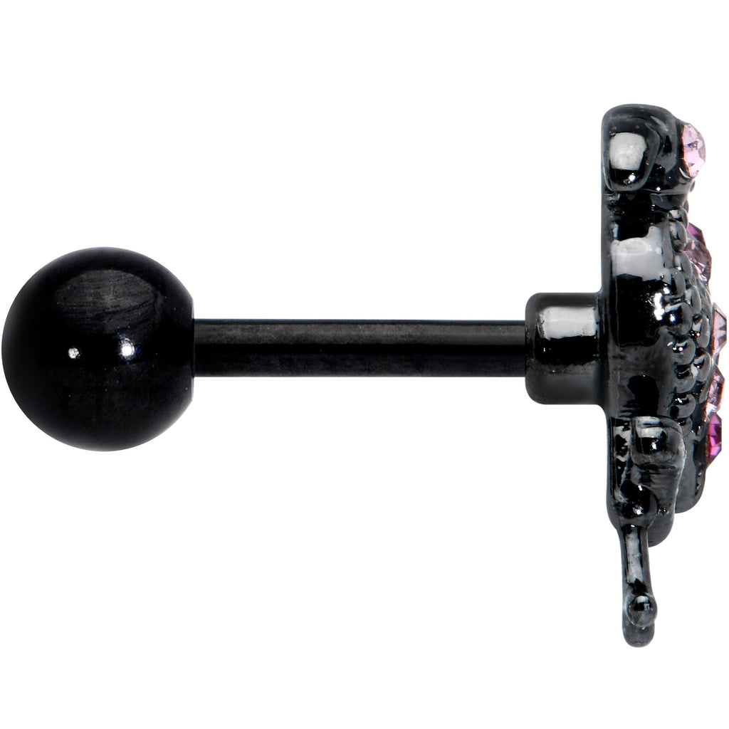 BodyCandy 16G 1/4 Pink Gem Black Fashion Flamingo Cartilage Tragus Earring — lifestyle context