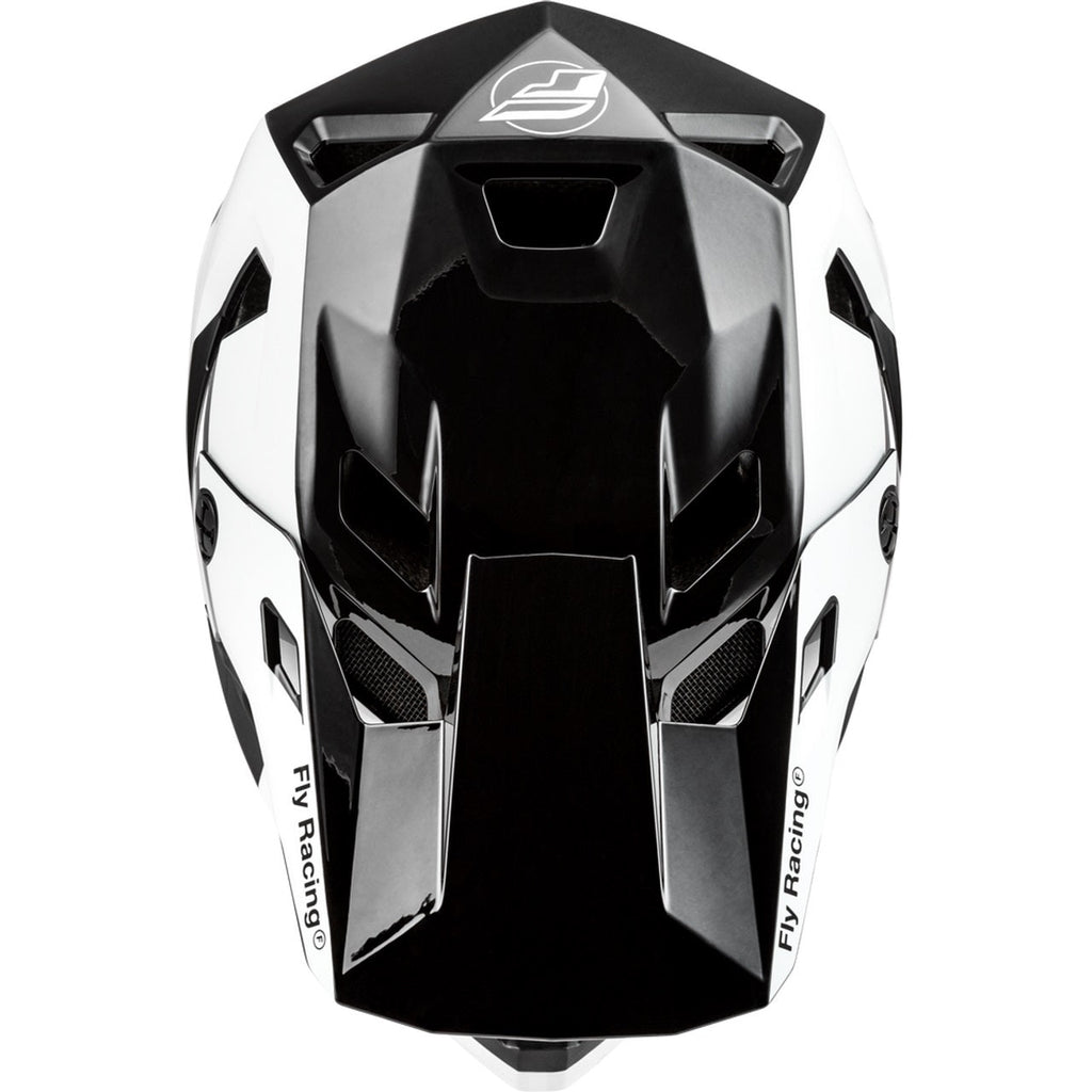 Fly Racing Rayce (2024) Full Face Helmet - Black/White/Grey