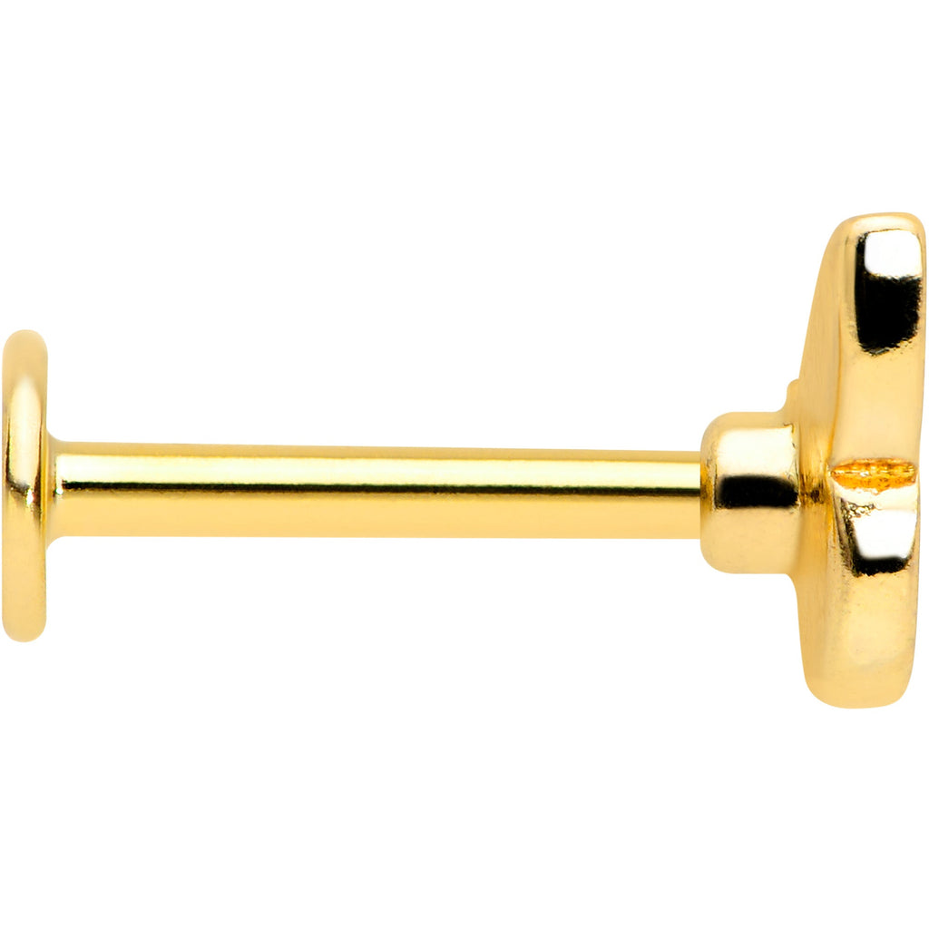 BodyCandy 16G 5/16 Gold Tone Red White Blue Butterfly Labret Monroe Tragus — lifestyle context